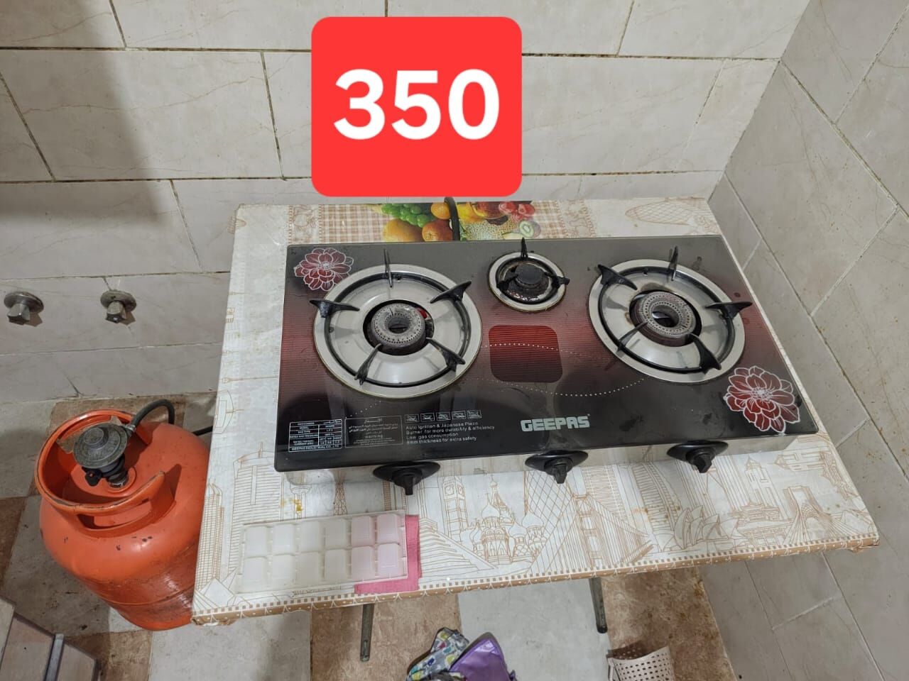 Al Aziziyah, Household Items, SAR 350,  Gas Cylinder With Regulator & Stove - 350riyals