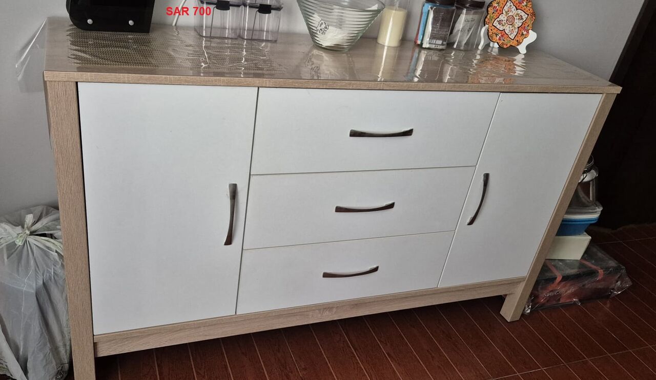 Dammam, Household Items, SAR 550,  Side Cabinet For Living Room Sideboard For Storage (Purchased New)