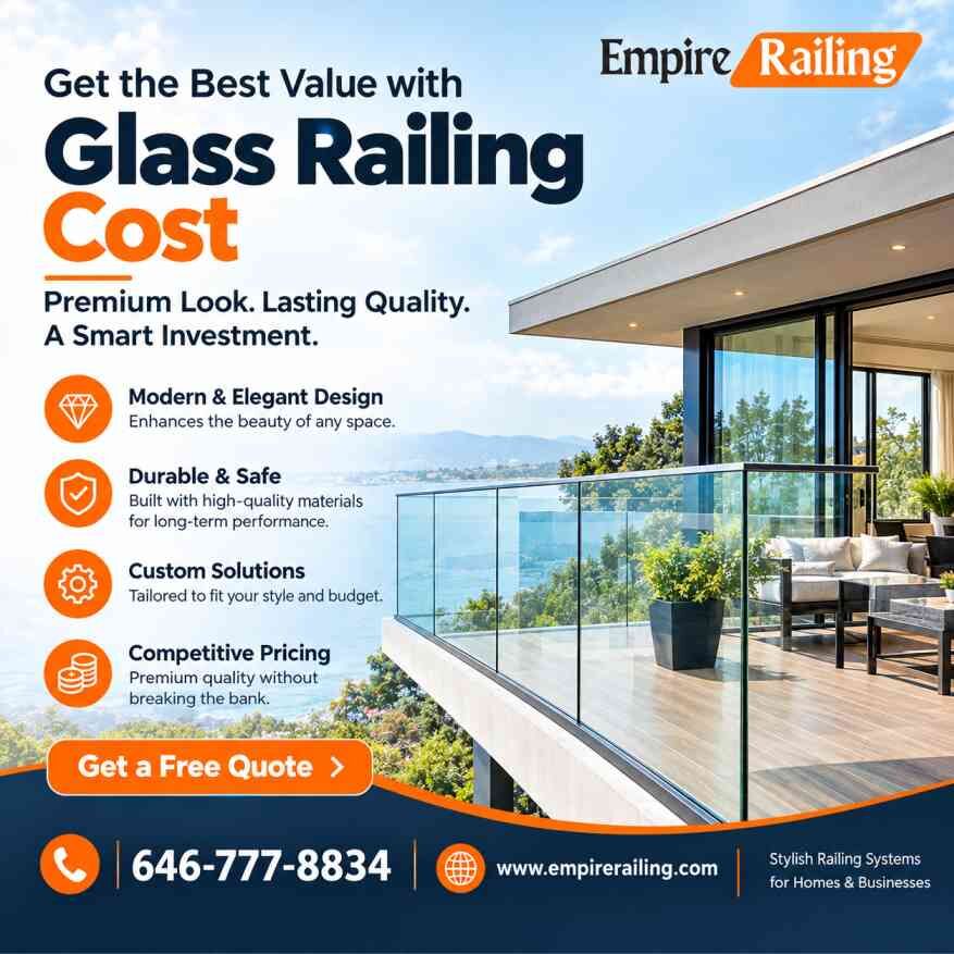 New York, Business, Affordable Glass Railing Solutions By Empire Railing