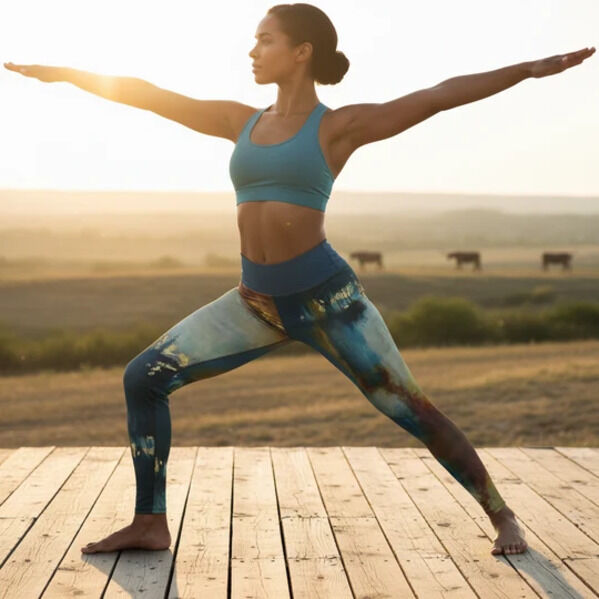 New York, Business, Printed Leggings For Women &ndash; Squat-Proof & Soft
