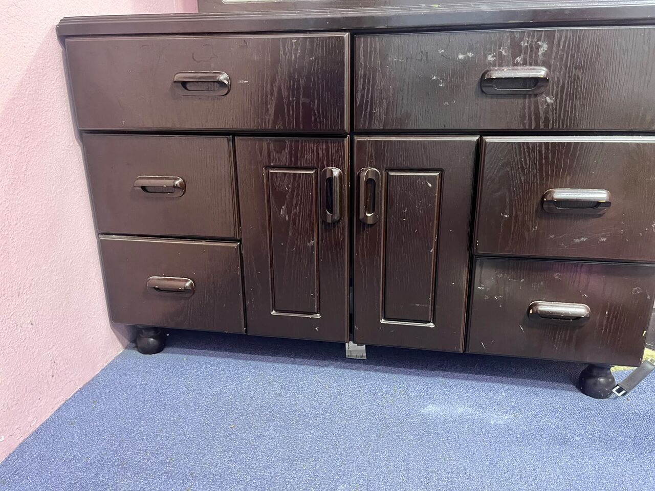 Al Dana, Furniture, SAR 90,  Wooden Dressing Table With Mirror & Storage Drawers (URGENTLY SALE)