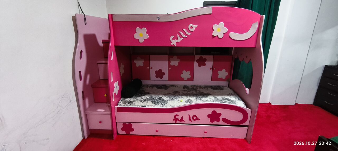 Al Thuqbah, Furniture, SAR 650,  I Want To Sell Bundle Bed For Kids Good Condition With Matress Please Contact Me Call Or W