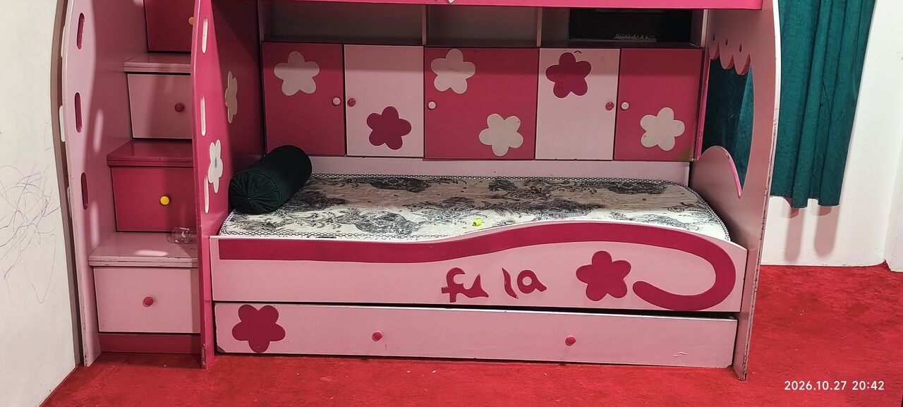 Al Thuqbah, Furniture, SAR 650,  I Want To Sell Bundle Bed For Kids Good Condition With Matress Please Contact Me Call Or W