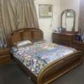 SAR 500,  Bed Room Set With Mattress & Wadrobe & Dressing Table Mirror