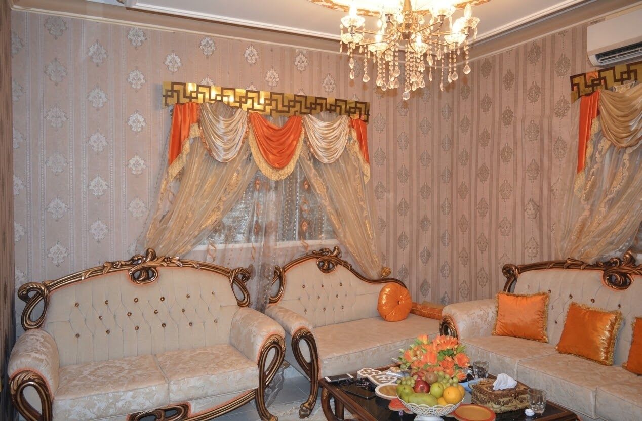 Jeddah, Furniture, Premium Royal Sofa Set With Matching Glass Center Table