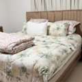 SAR 2000,  Bedroom Set: Super King Bed, Hybrid Mattress, Dresser With Round Mirror, Nightstands, Mirr