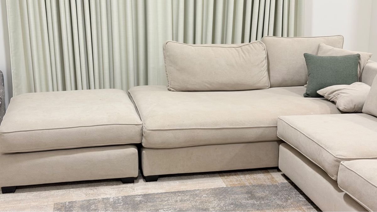 Riyadh, Furniture, SAR 3000,  Beige L-Shaped Sectional, 11-Seater + Two Single Seats, Branded