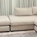 SAR 3000,  Beige L-Shaped Sectional, 11-Seater + Two Single Seats, Branded