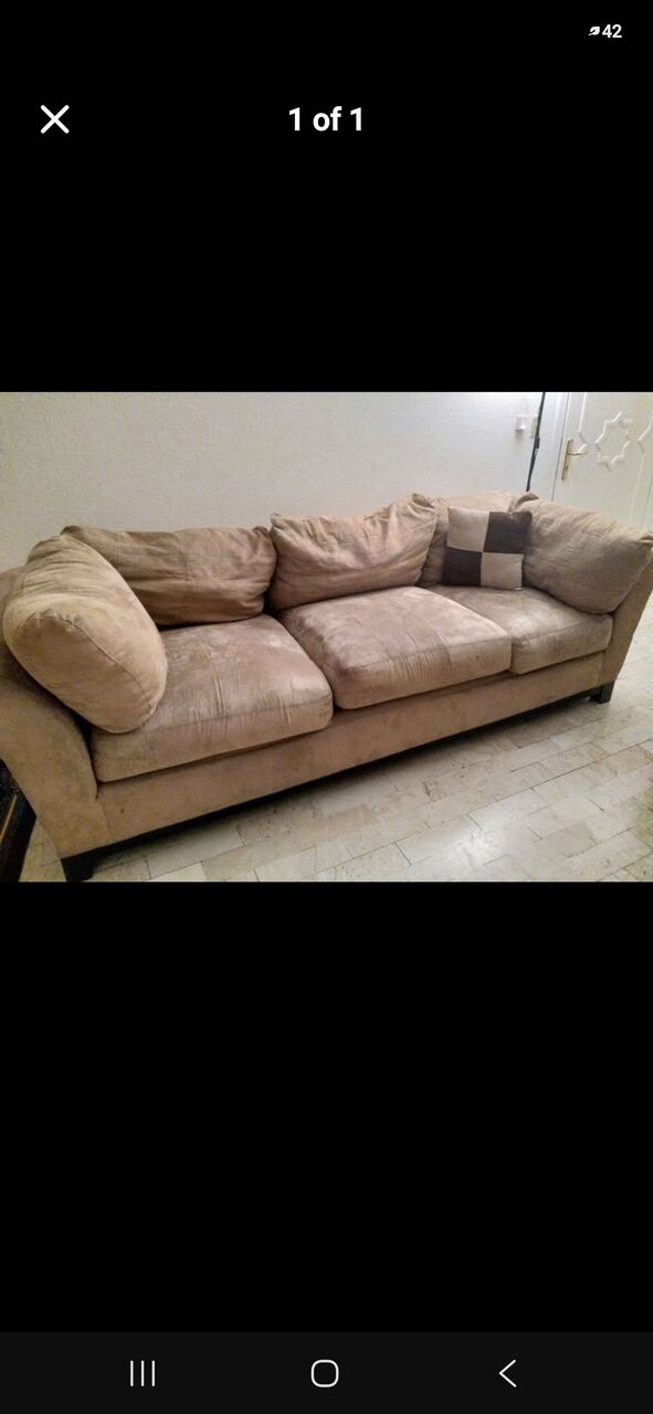 Riyadh, Furniture, SAR 400,  Home Centre 3 Seater Solid Wood Sofa
