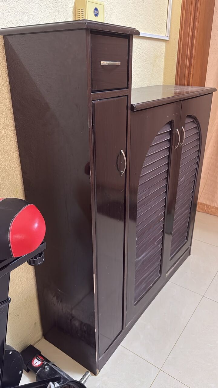 Hara, Furniture, SAR 150,  Wooden Shoe Rack For Sale In Good Condition