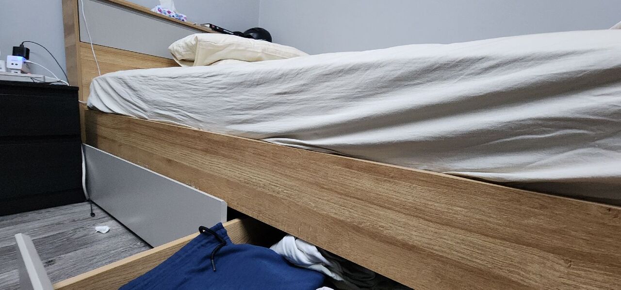 Dammam, Furniture, SAR 800,  Homecentre Bed | 2 Storage Boxes | 120*200